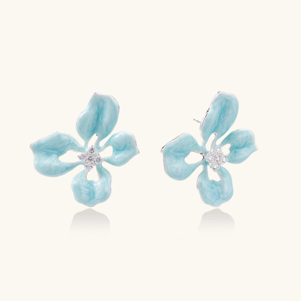 Azure Bloom Studs | 3EyeJewEls