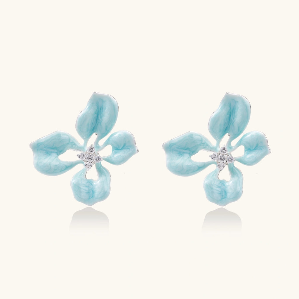 Azure Bloom Studs | 3EyeJewEls
