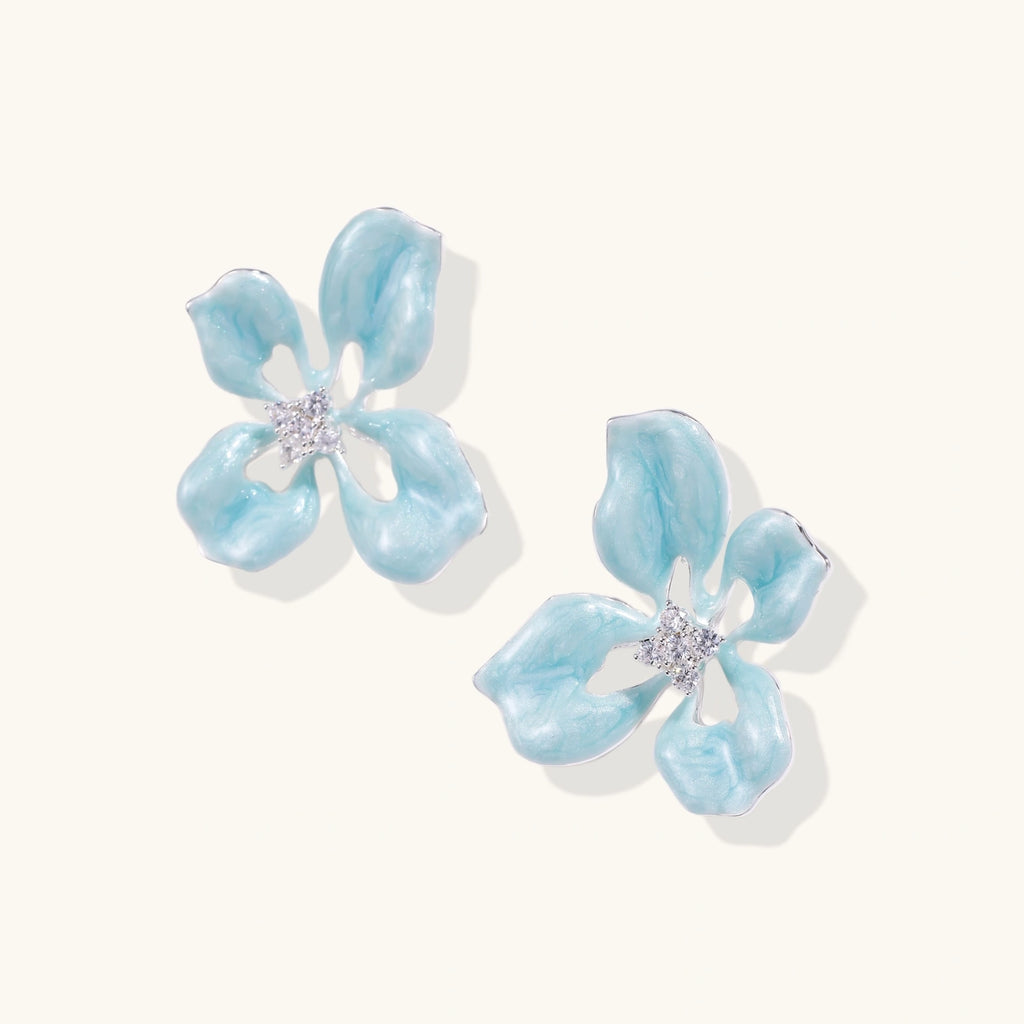 Azure Bloom Studs | 3EyeJewEls