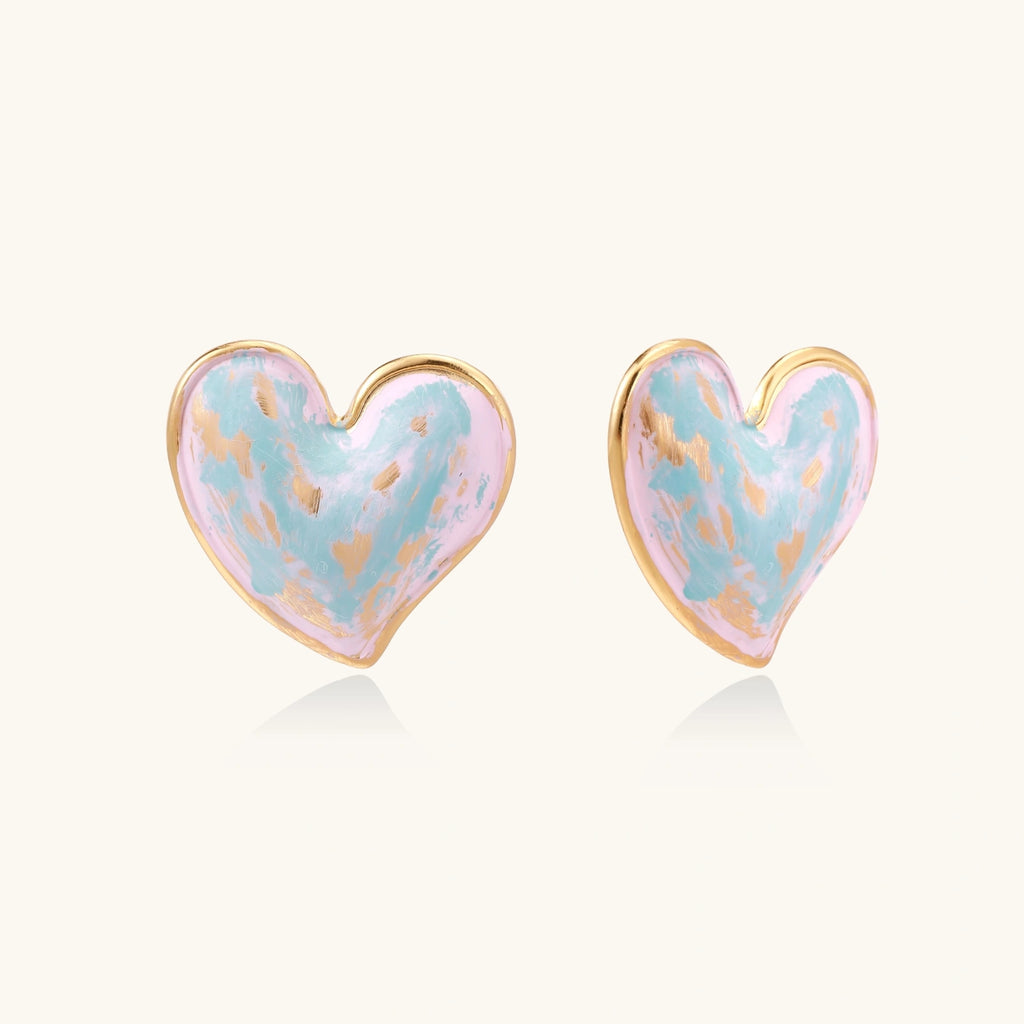 Dreamy Heart Studs | 3EyeJewEls