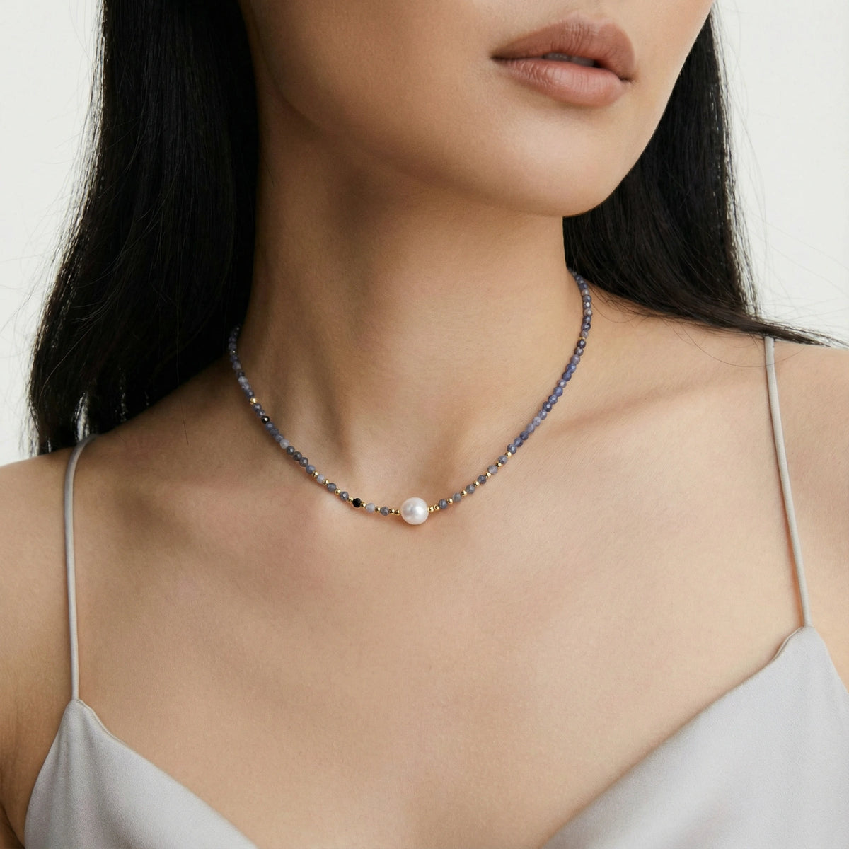 Twilight Pearl Iolite Necklace | 3EyeJewEls