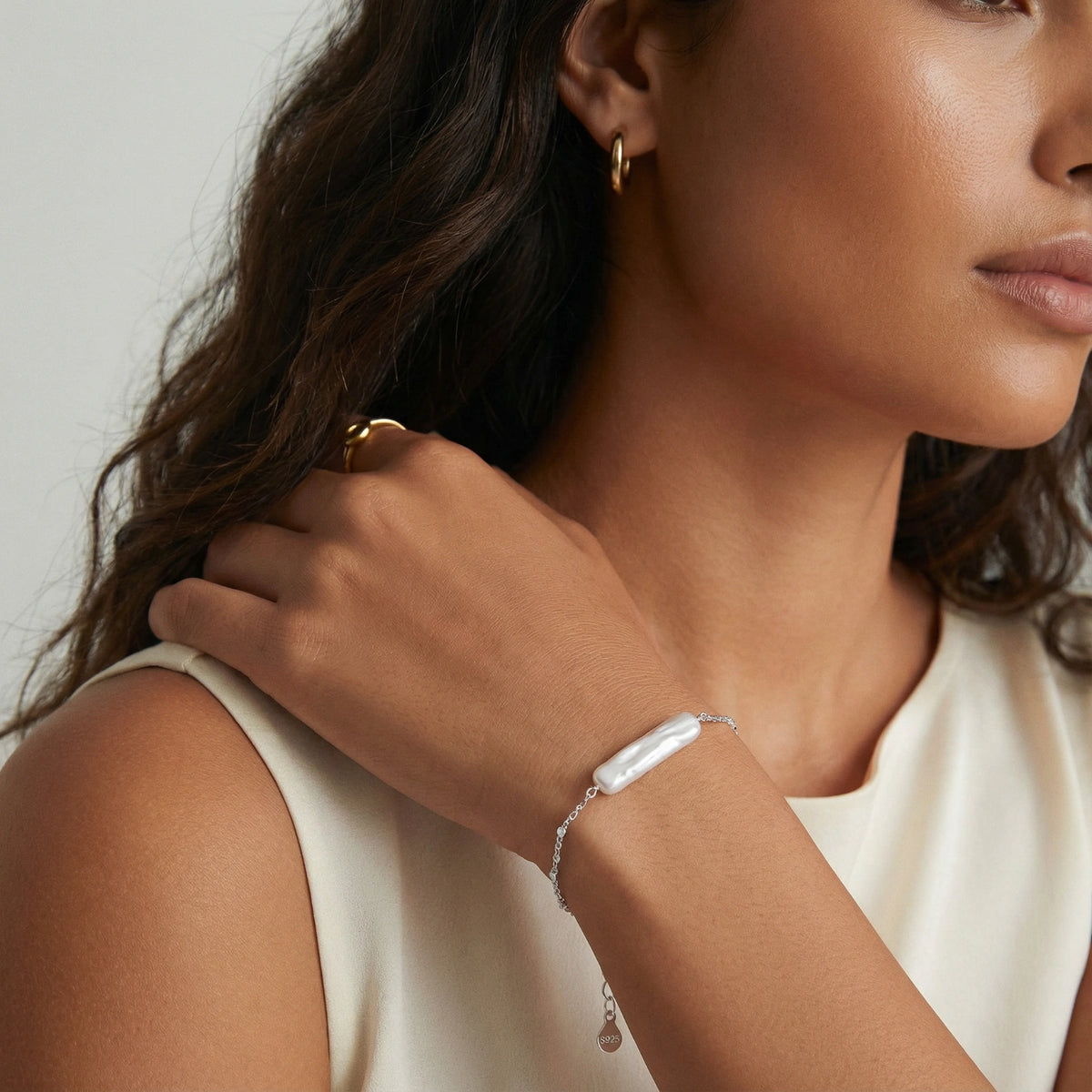 Baroque Pearl Chain Bracelet | 3EyeJewEls