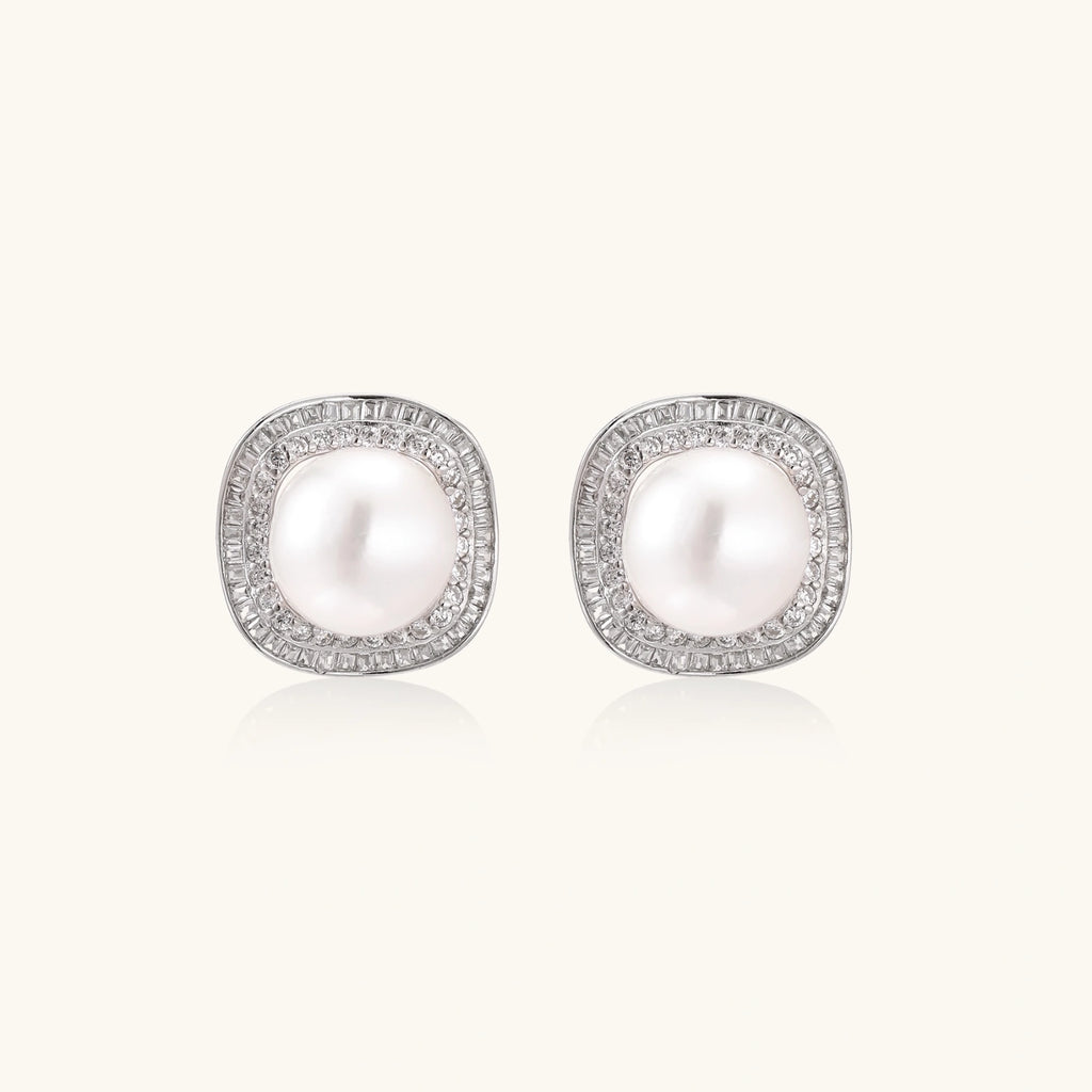 Halo Pearl Studs | 3EyeJewEls
