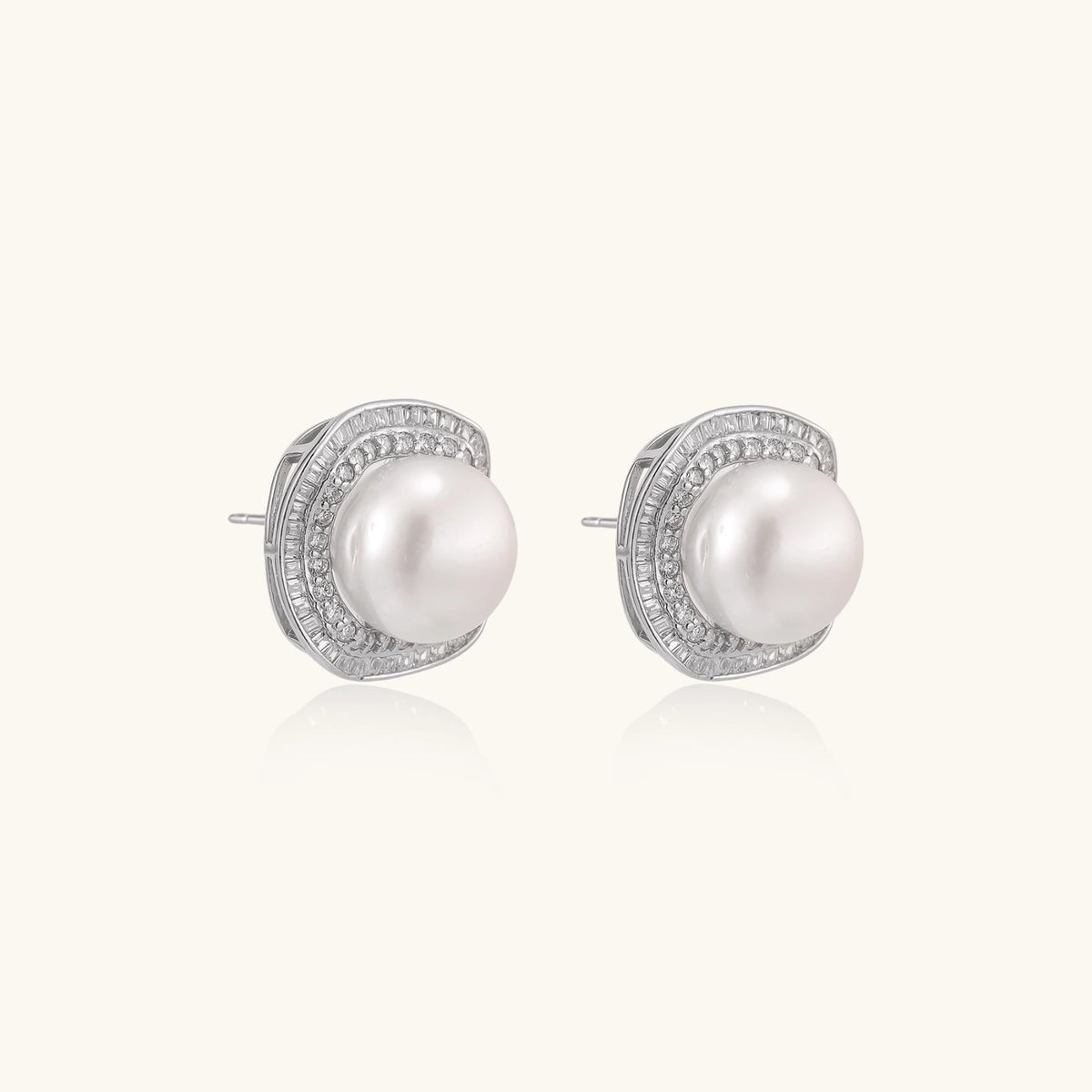 Halo Pearl Studs | 3EyeJewEls