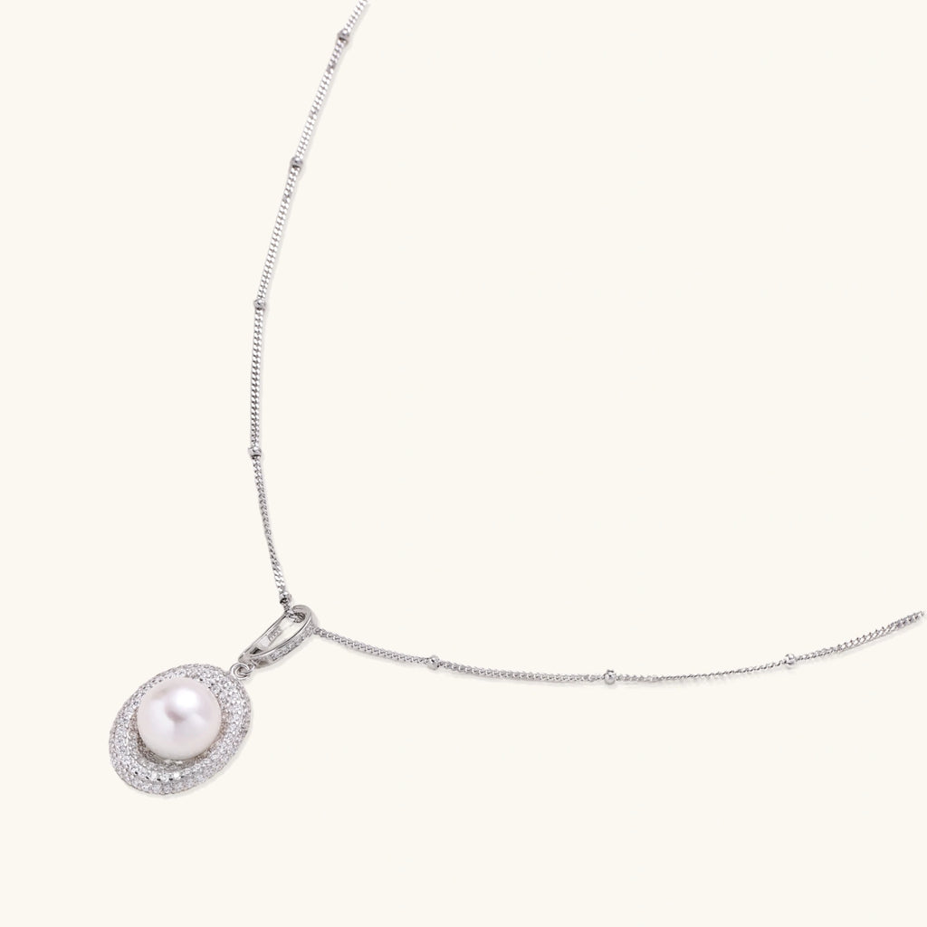 Pearl Halo Necklace | 3EyeJewEls
