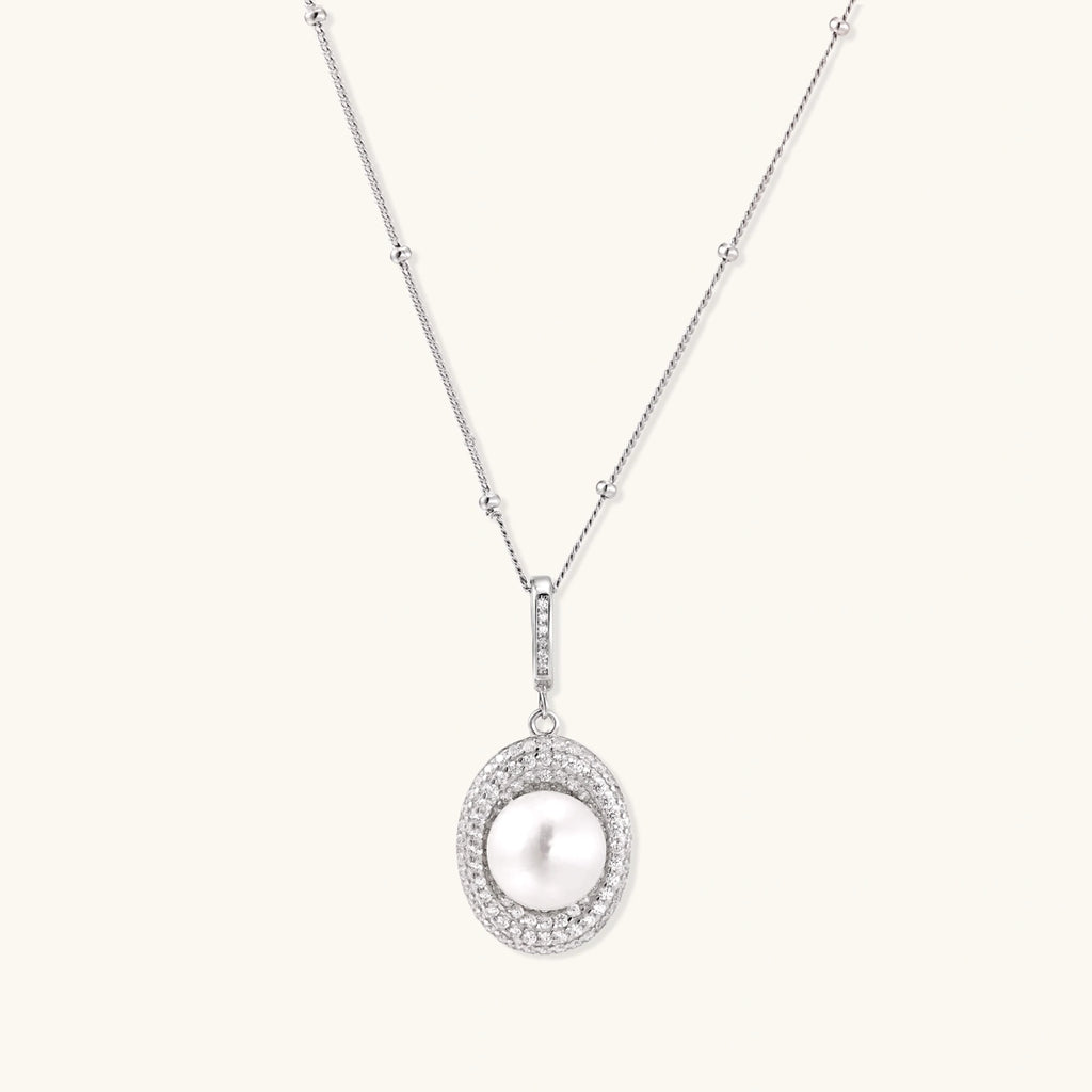 Pearl Halo Necklace | 3EyeJewEls