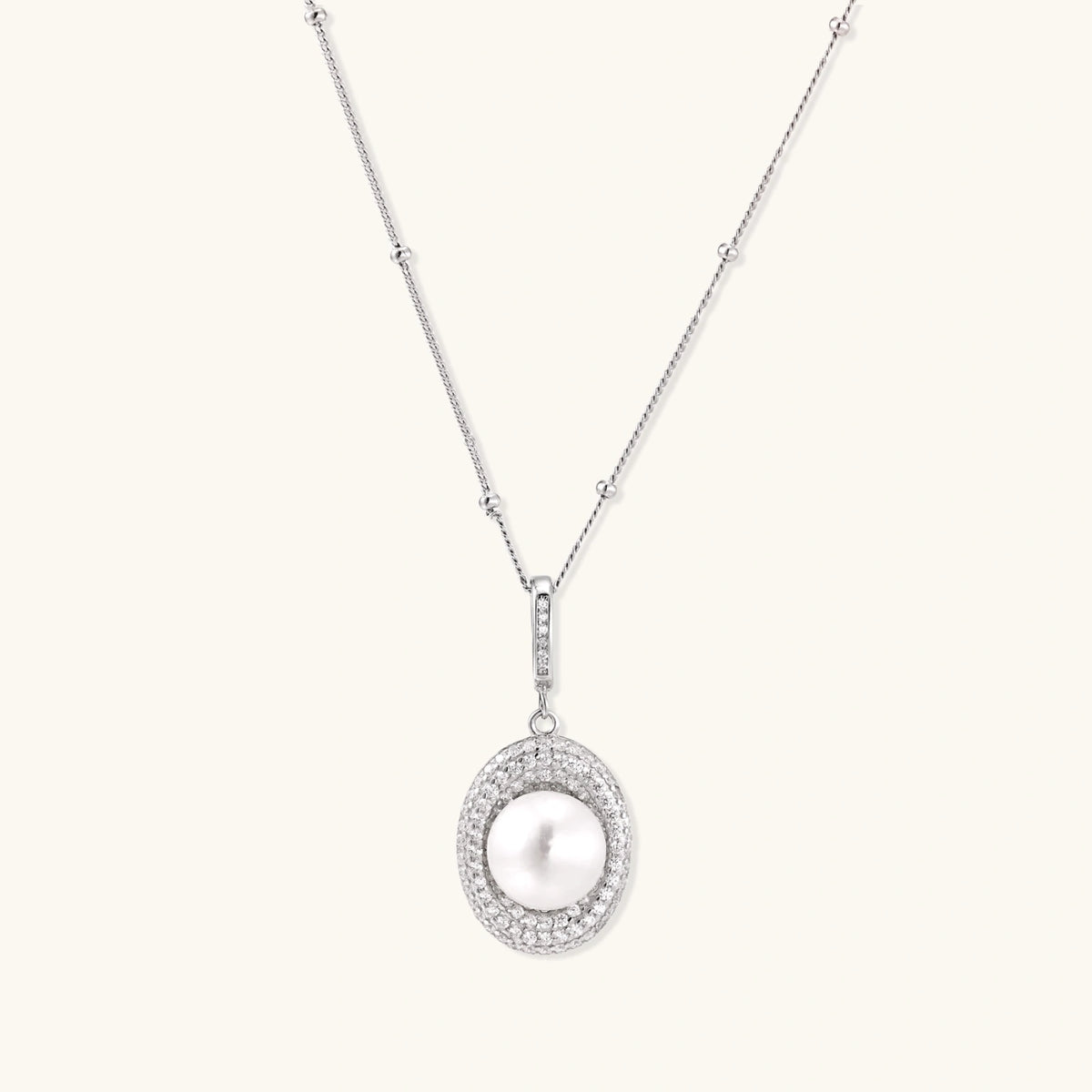 Pearl Halo Necklace | 3EyeJewEls