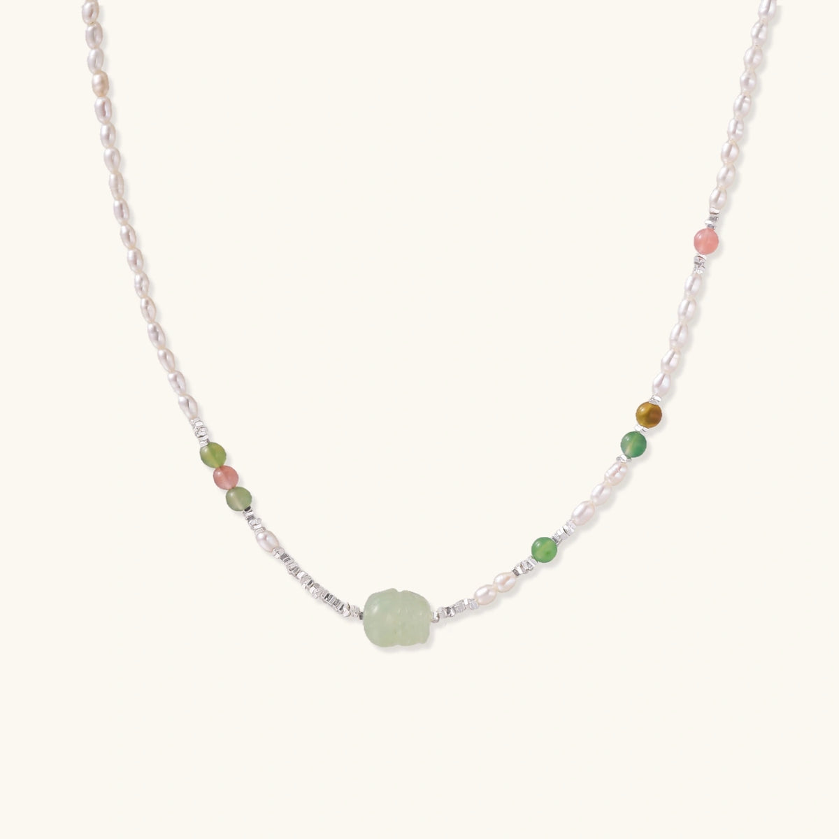 Jade Garden Pearl Necklace | 3EyeJewEls