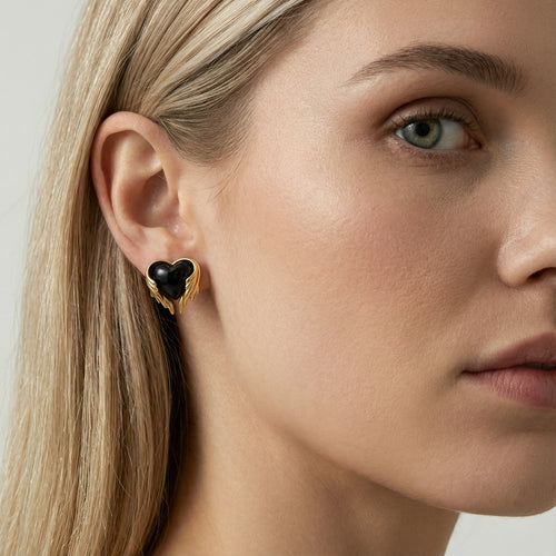 Angel Heart Studs | 3EyeJewEls