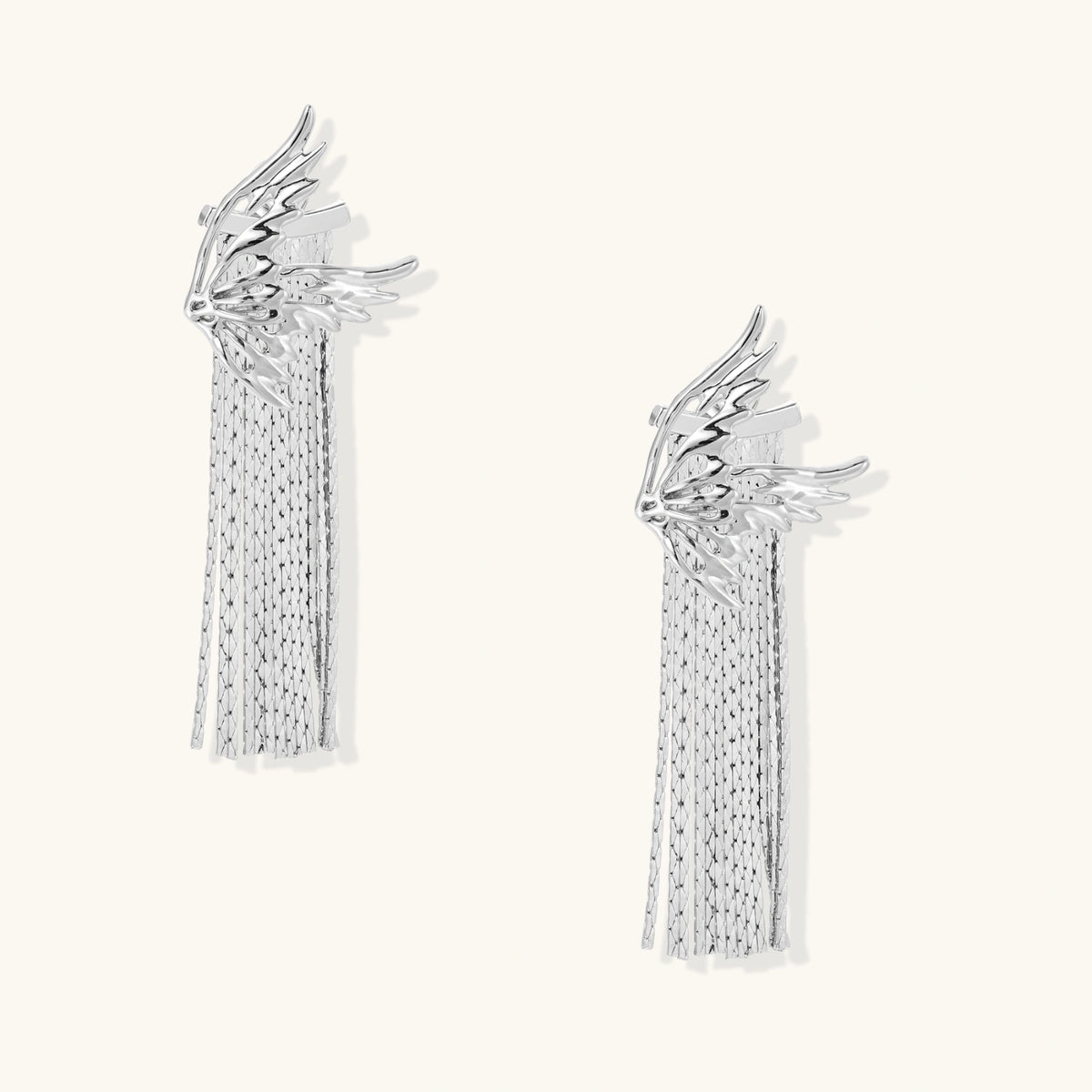 Celestial Wing Fringe Earrings | 3EyeJewEls