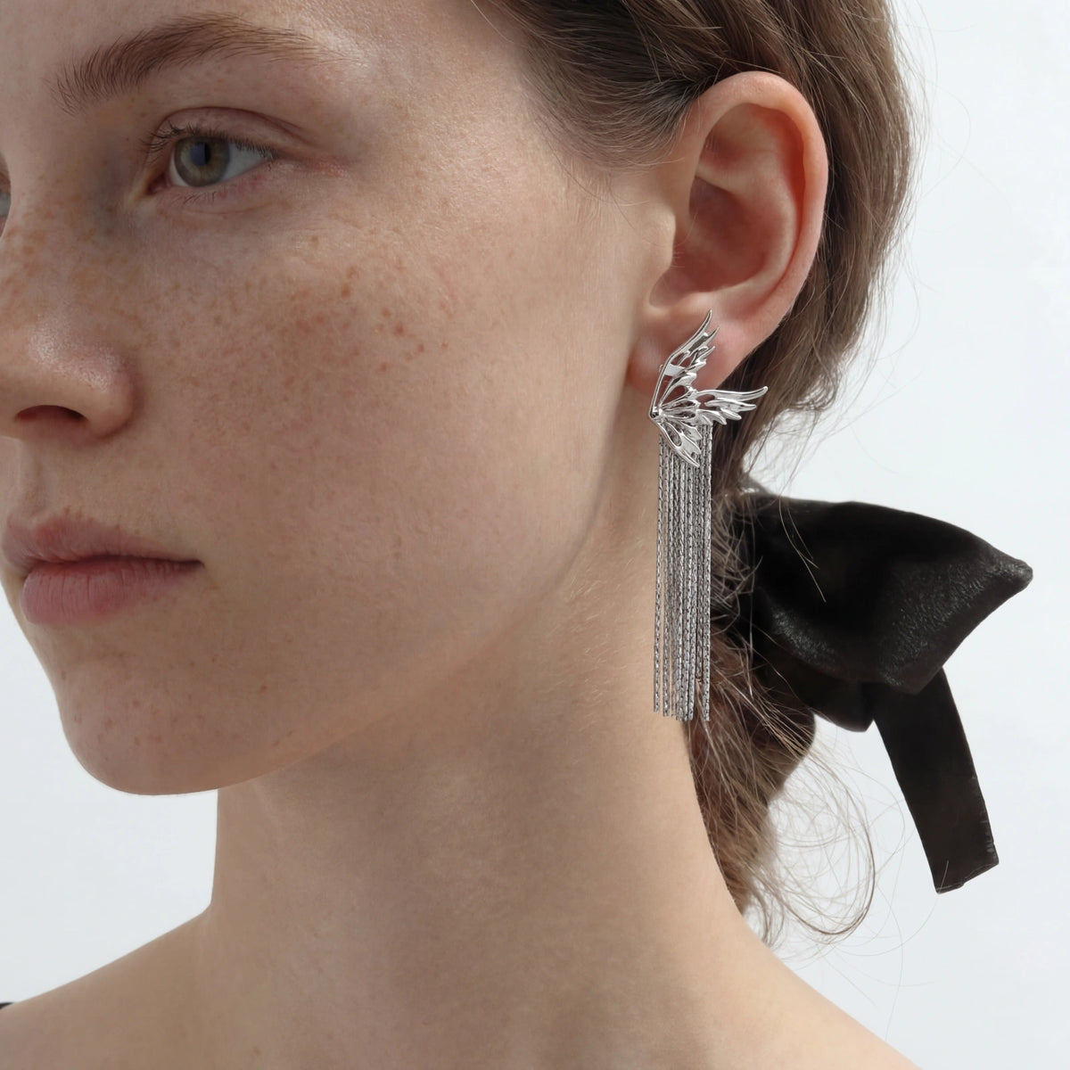 Celestial Wing Fringe Earrings | 3EyeJewEls