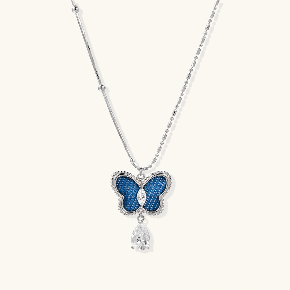 Azure Dream Butterfly Necklace | 3EyeJewEls