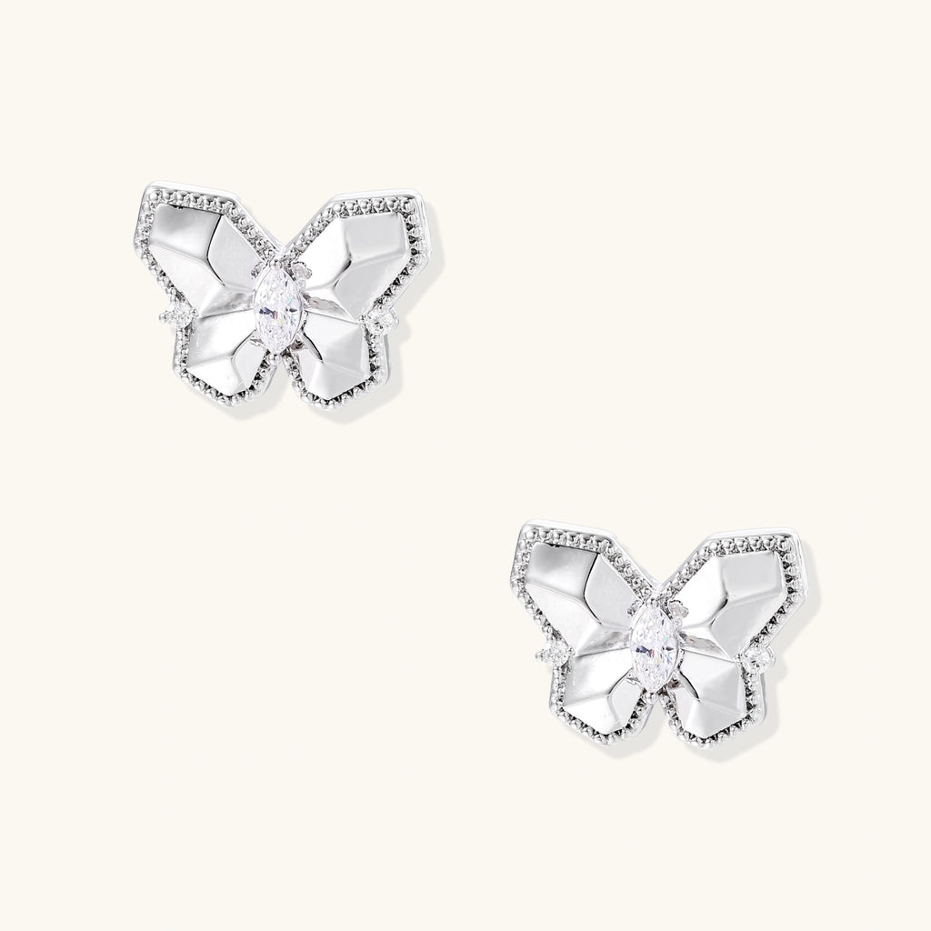 Crystal Butterfly Studs | 3EyeJewEls