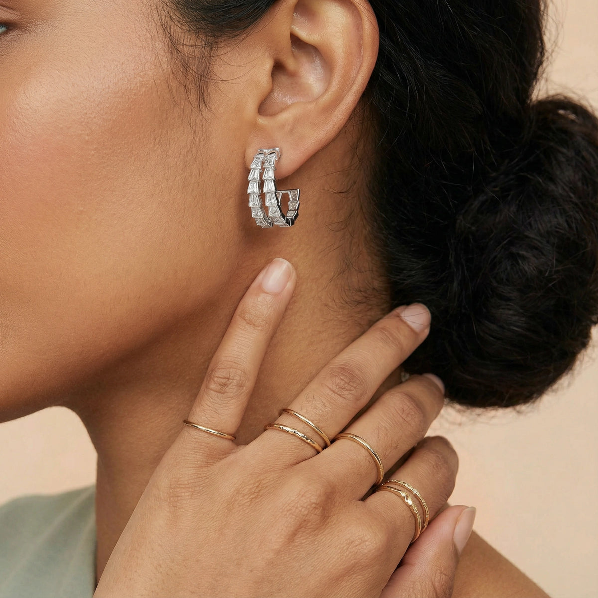 Crystal Avenue Hoops | 3EyeJewEls