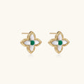 Lucky Clover Pearl Studs | 3EyeJewEls
