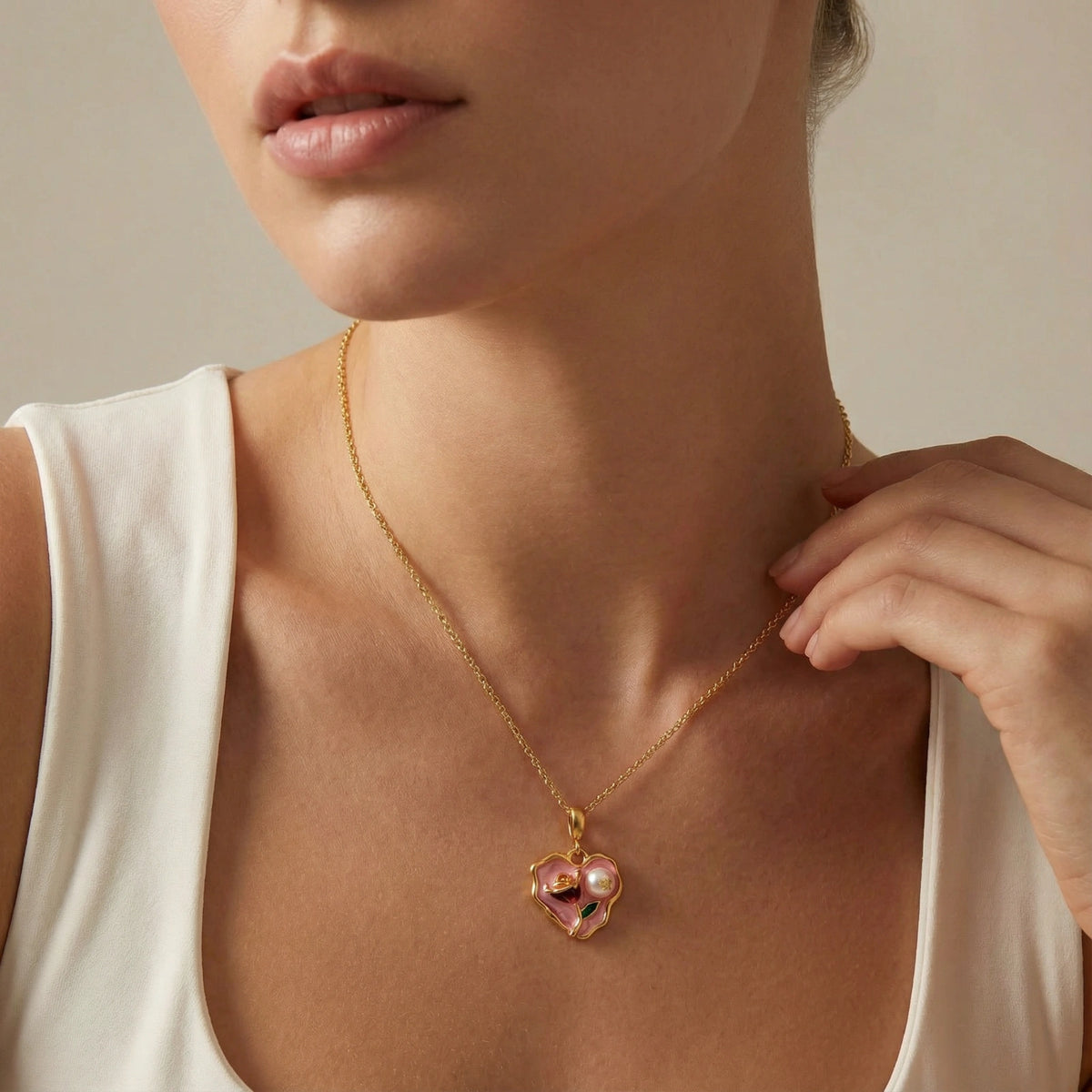 Rose Garden Heart Necklace | 3EyeJewEls