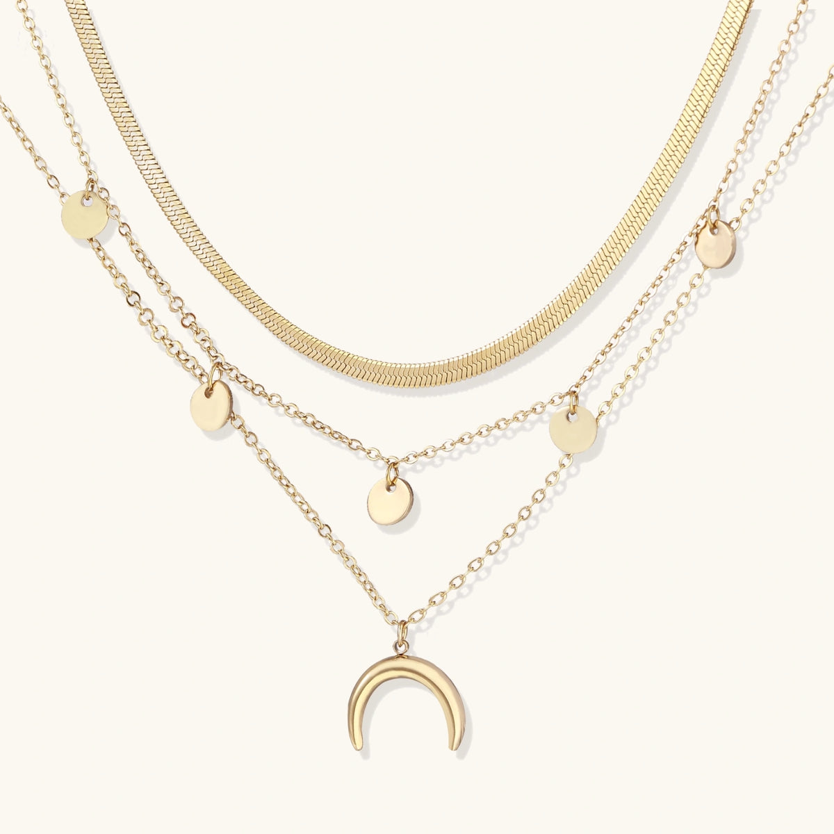 Golden Crescent Layer Set | 3EyeJewEls