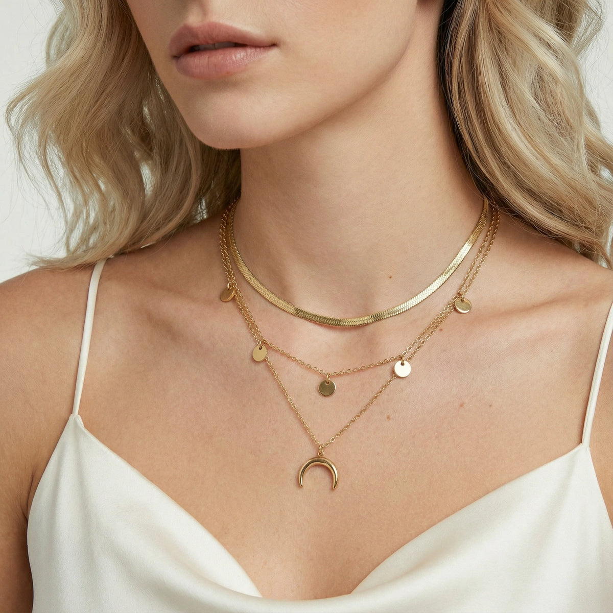 Golden Crescent Layer Set | 3EyeJewEls
