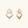 Pearl Geometry Earrings | 3EyeJewEls