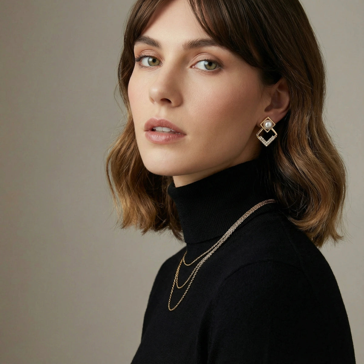 Pearl Geometry Earrings | 3EyeJewEls