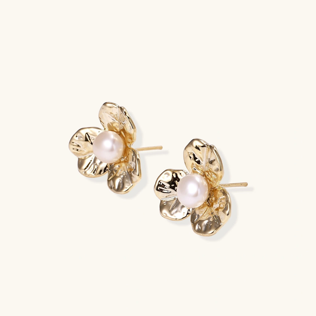 Bloom Pearl Studs | 3EyeJewEls