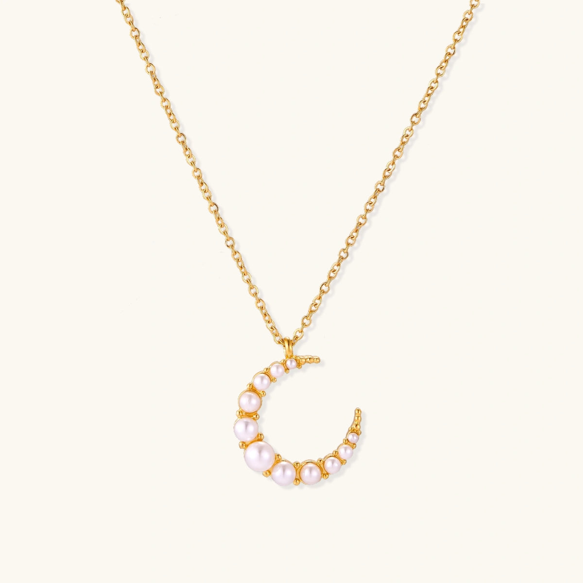 Luna Pearl Crescent Necklace | 3EyeJewEls