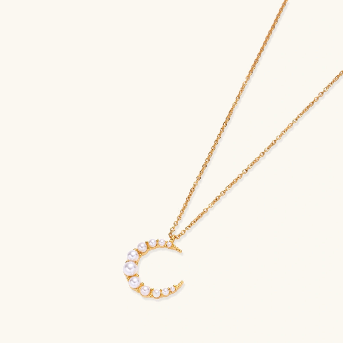 Luna Pearl Crescent Necklace | 3EyeJewEls