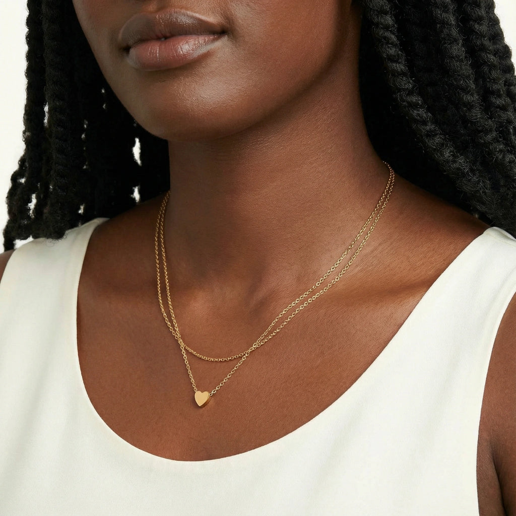 Layered Heart Necklace | 3EyeJewEls