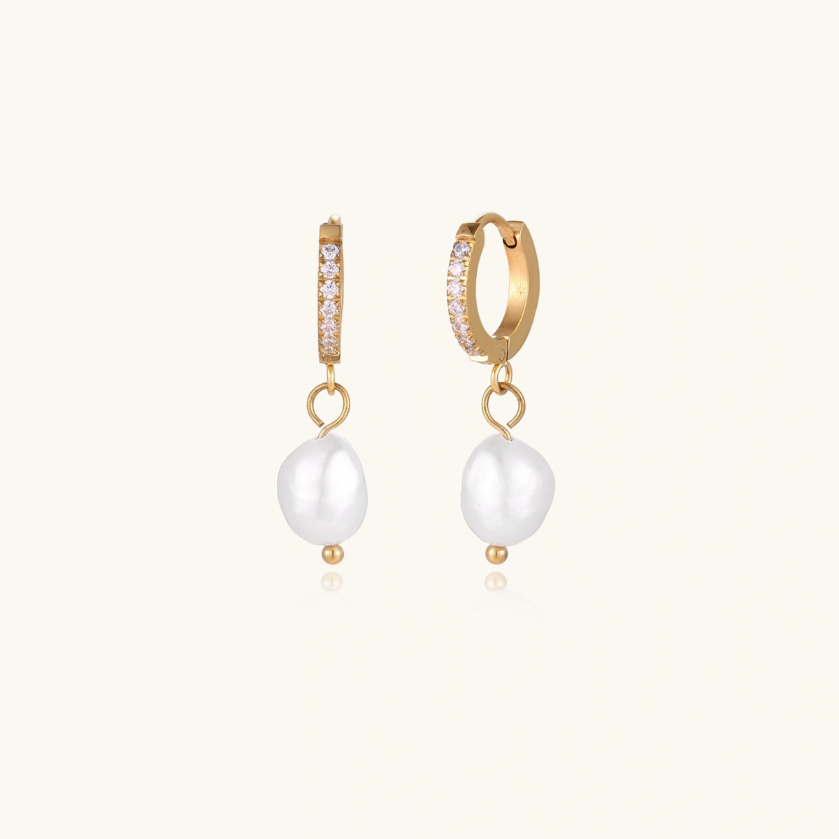 Pearl Drop Hoops | 3EyeJewEls