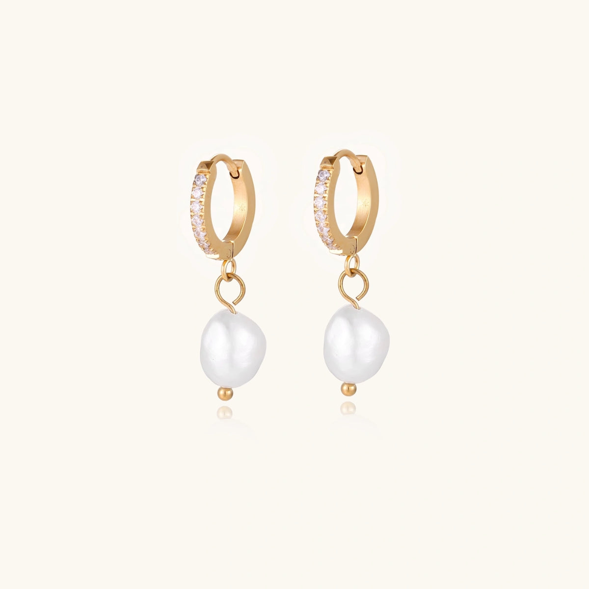Pearl Drop Hoops | 3EyeJewEls
