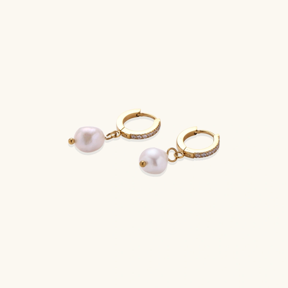 Pearl Drop Hoops | 3EyeJewEls