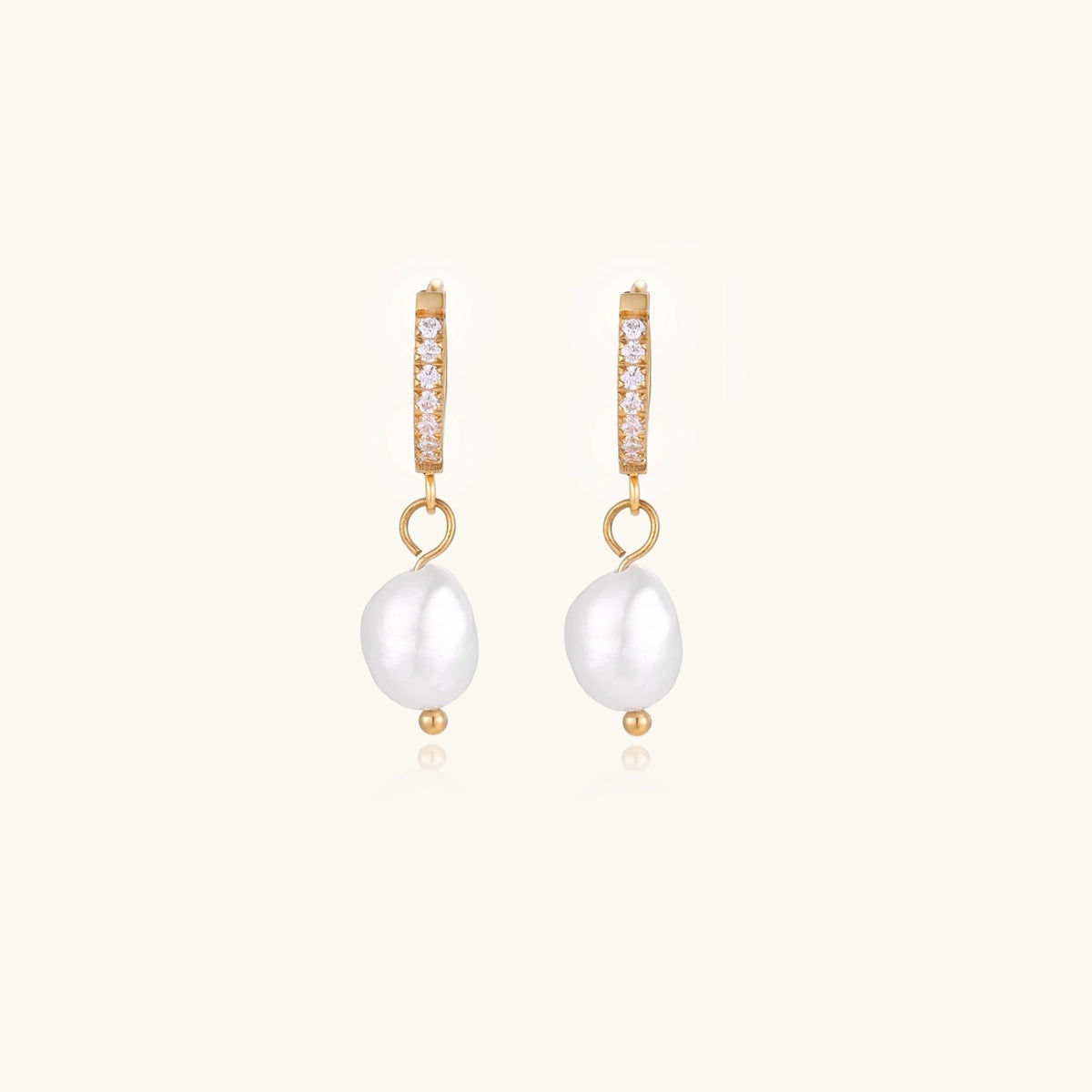 Pearl Drop Hoops | 3EyeJewEls