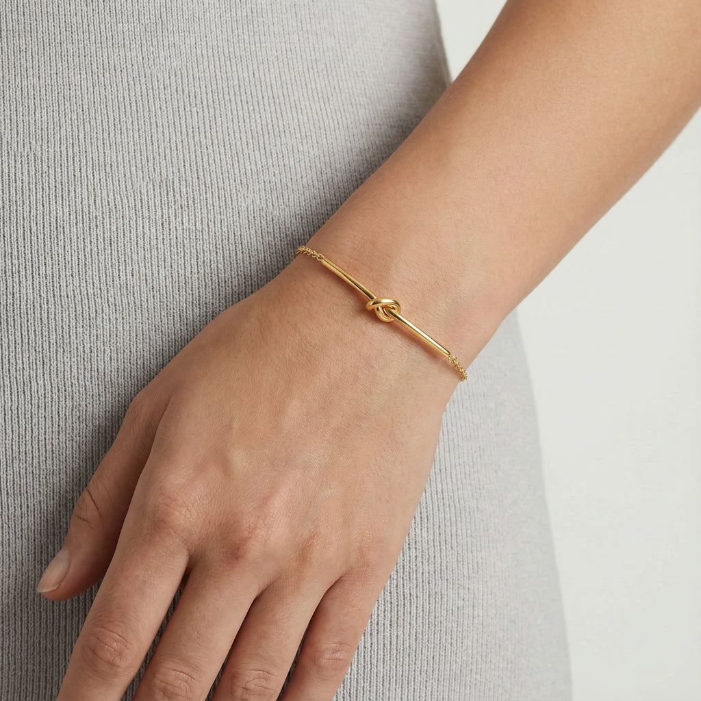 Twisted Knot Bar Bracelet | 3EyeJewEls