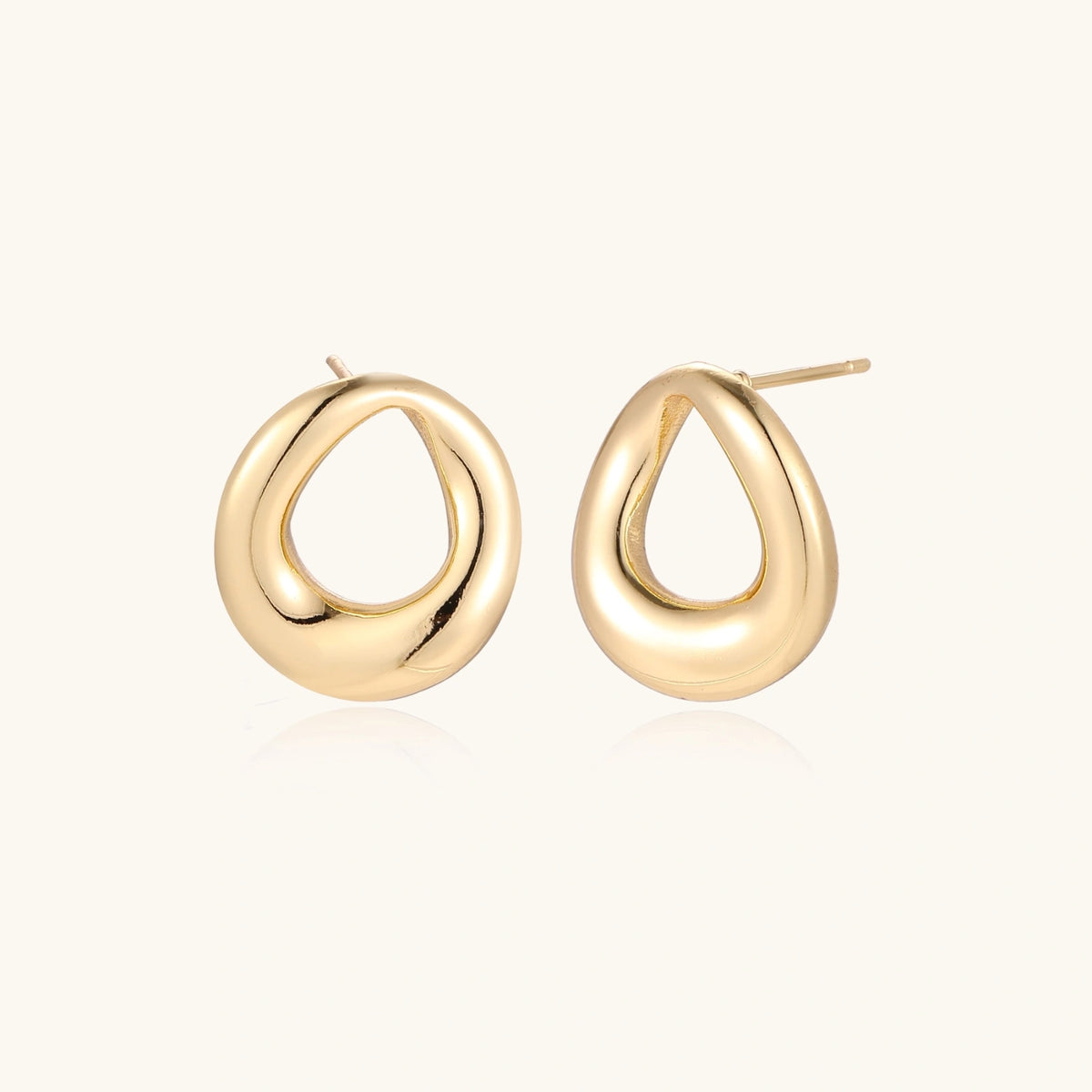 Golden Loop Studs | 3EyeJewEls