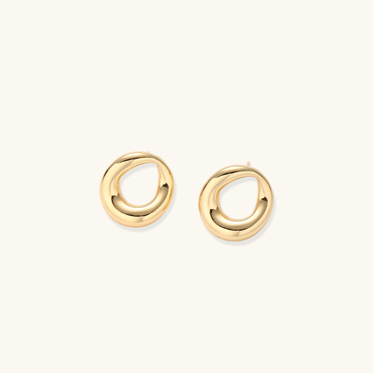 Golden Loop Studs | 3EyeJewEls