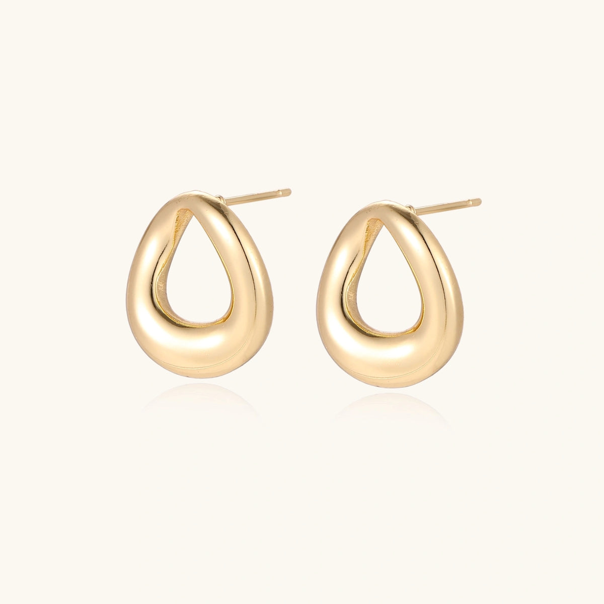 Golden Loop Studs | 3EyeJewEls