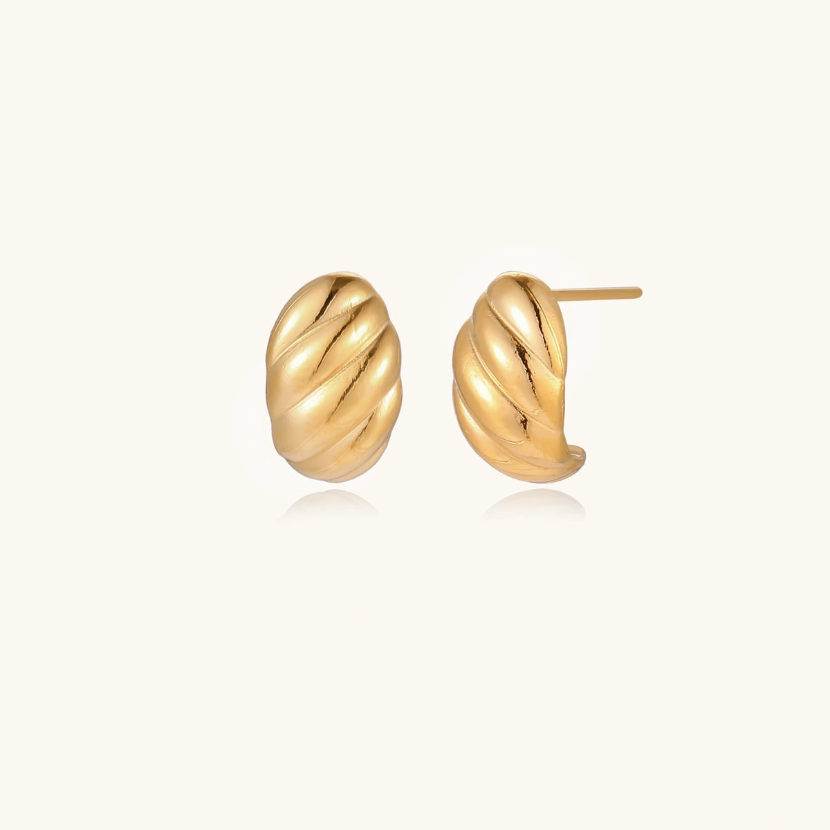 Golden Twist Studs | 3EyeJewEls