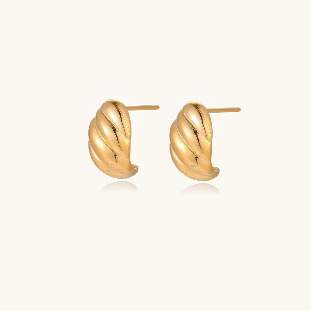 Golden Twist Studs | 3EyeJewEls