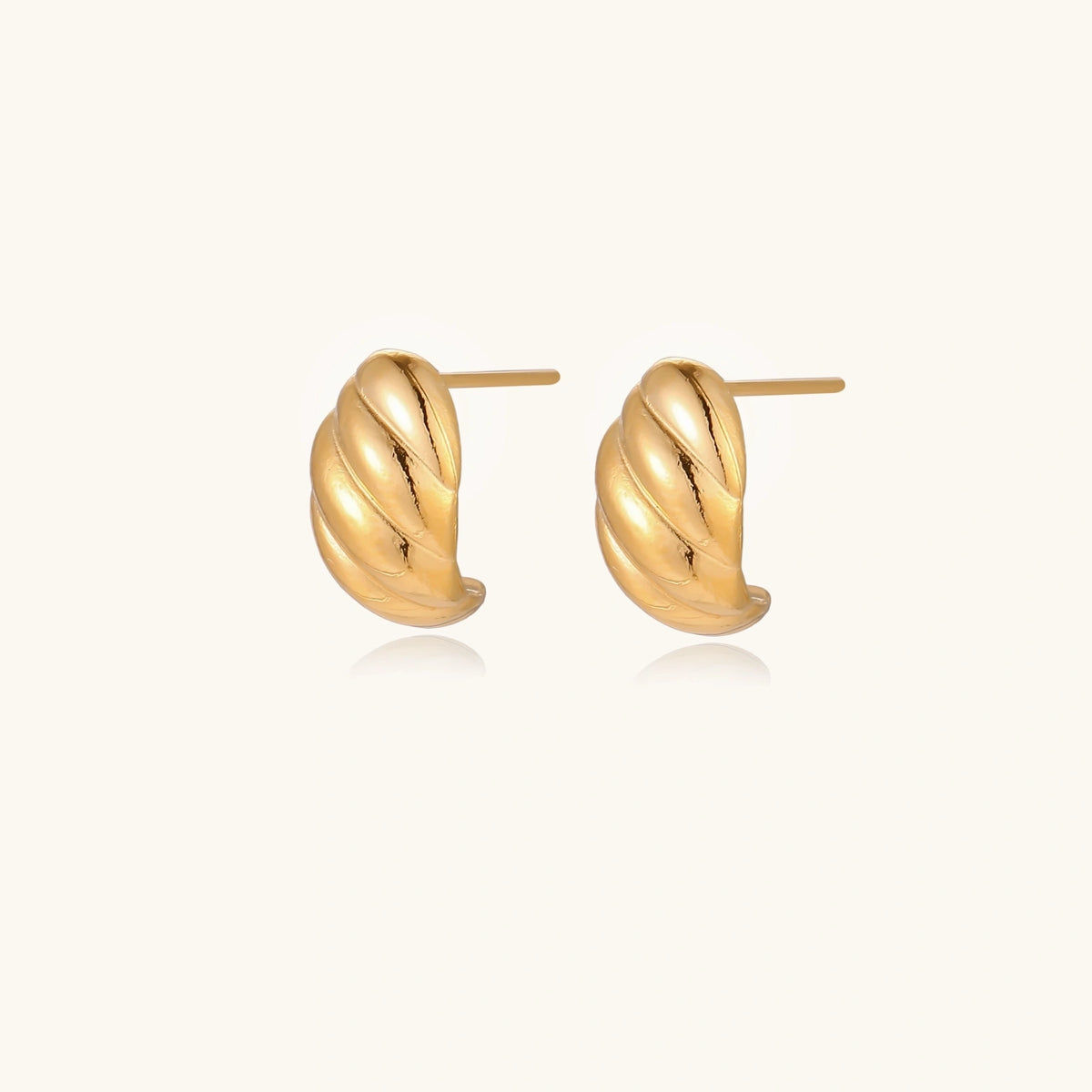 Golden Twist Studs | 3EyeJewEls