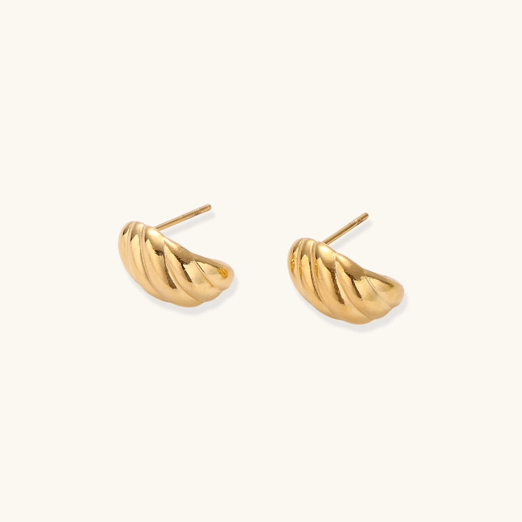 Golden Twist Studs | 3EyeJewEls