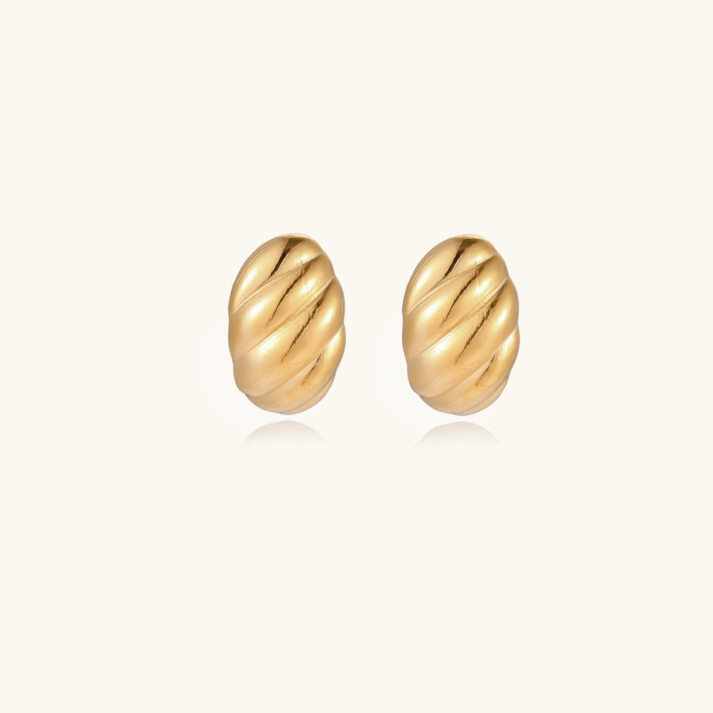 Golden Twist Studs | 3EyeJewEls