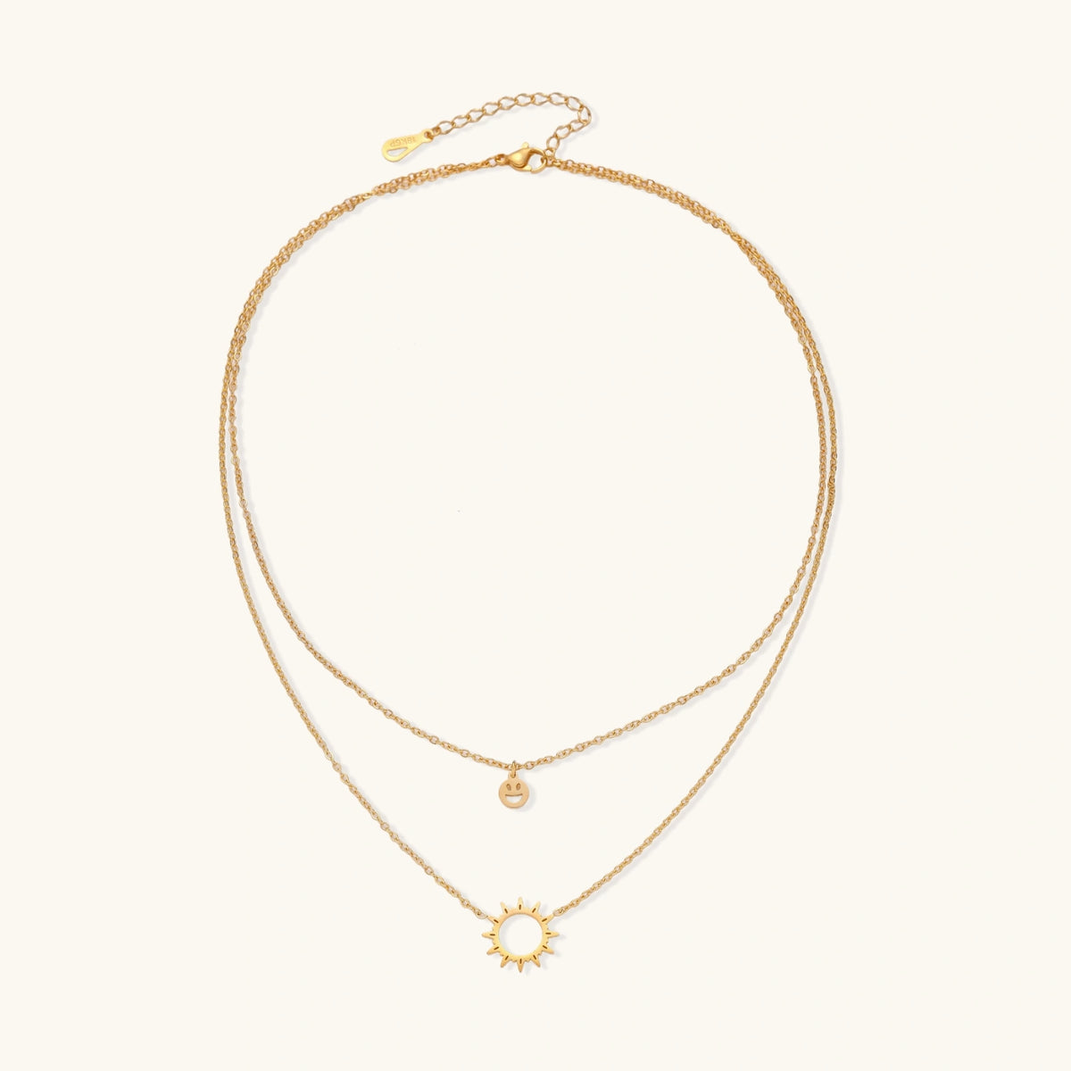 Sunshine Smiley Layered Necklace | 3EyeJewEls