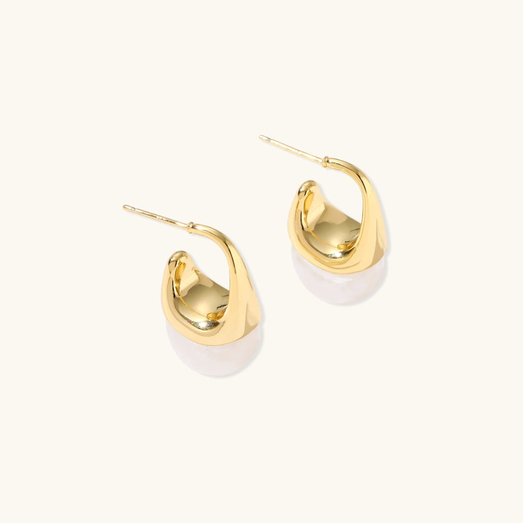 Sculptural Cone Hoops