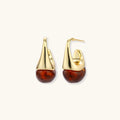 Amber Flow Drop Earrings | 3EyeJewEls