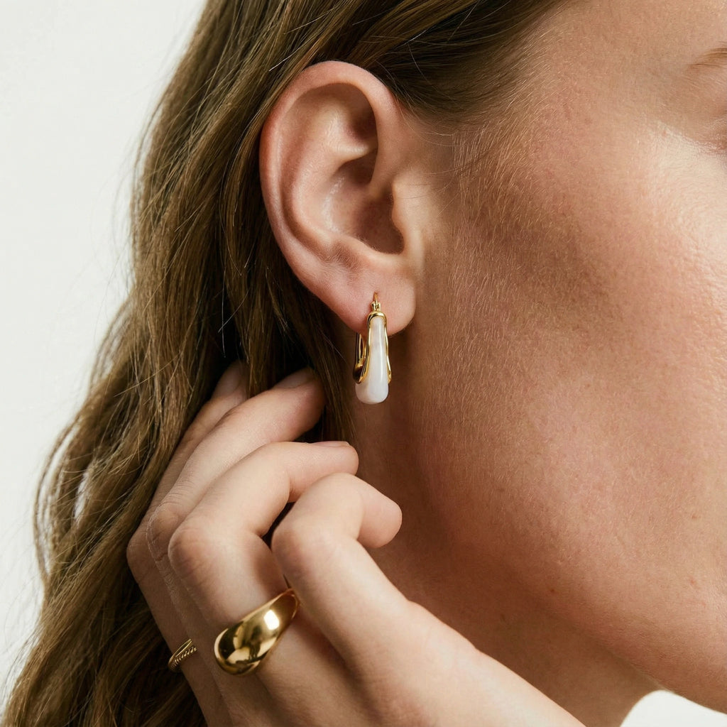 Liquid Curve Hoops | 3EyeJewEls