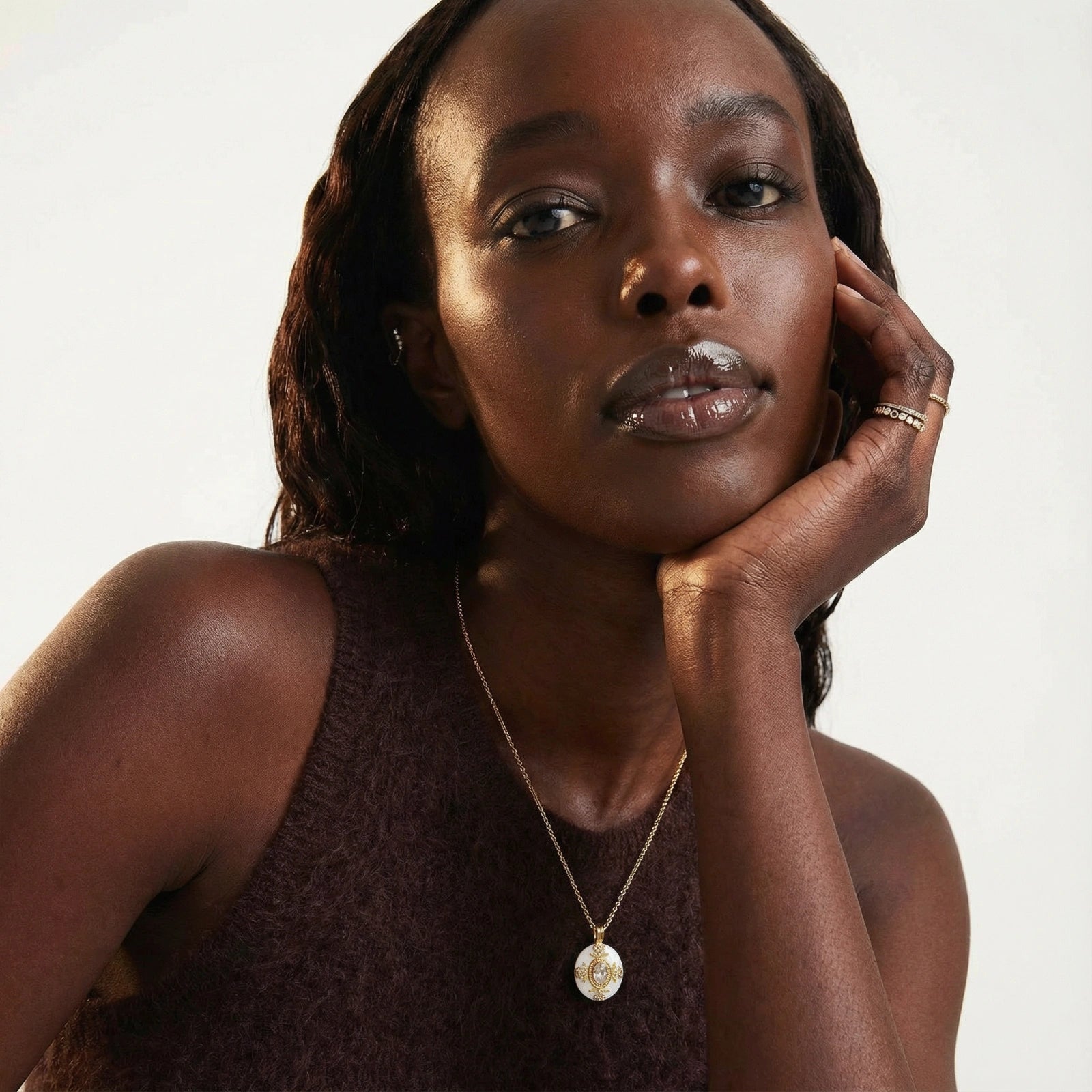 Golden Medallion Necklace