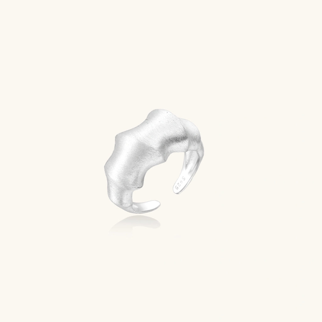 Liquid Silver Statement Ring | 3EyeJewEls