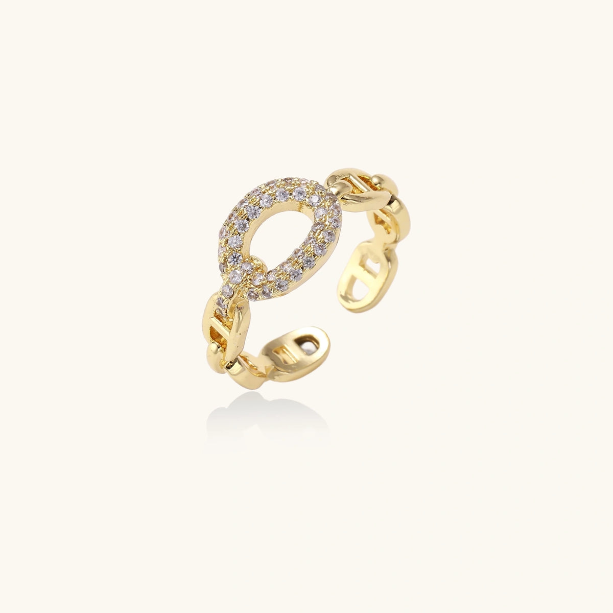 Golden Chain Statement Ring | 3EyeJewEls