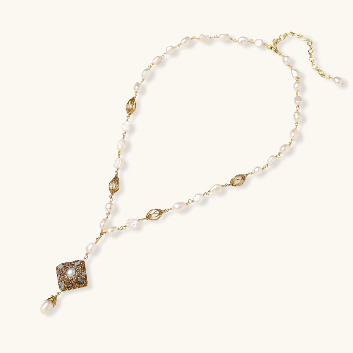 Celestial Pearl Drop Necklace | 3EyeJewEls
