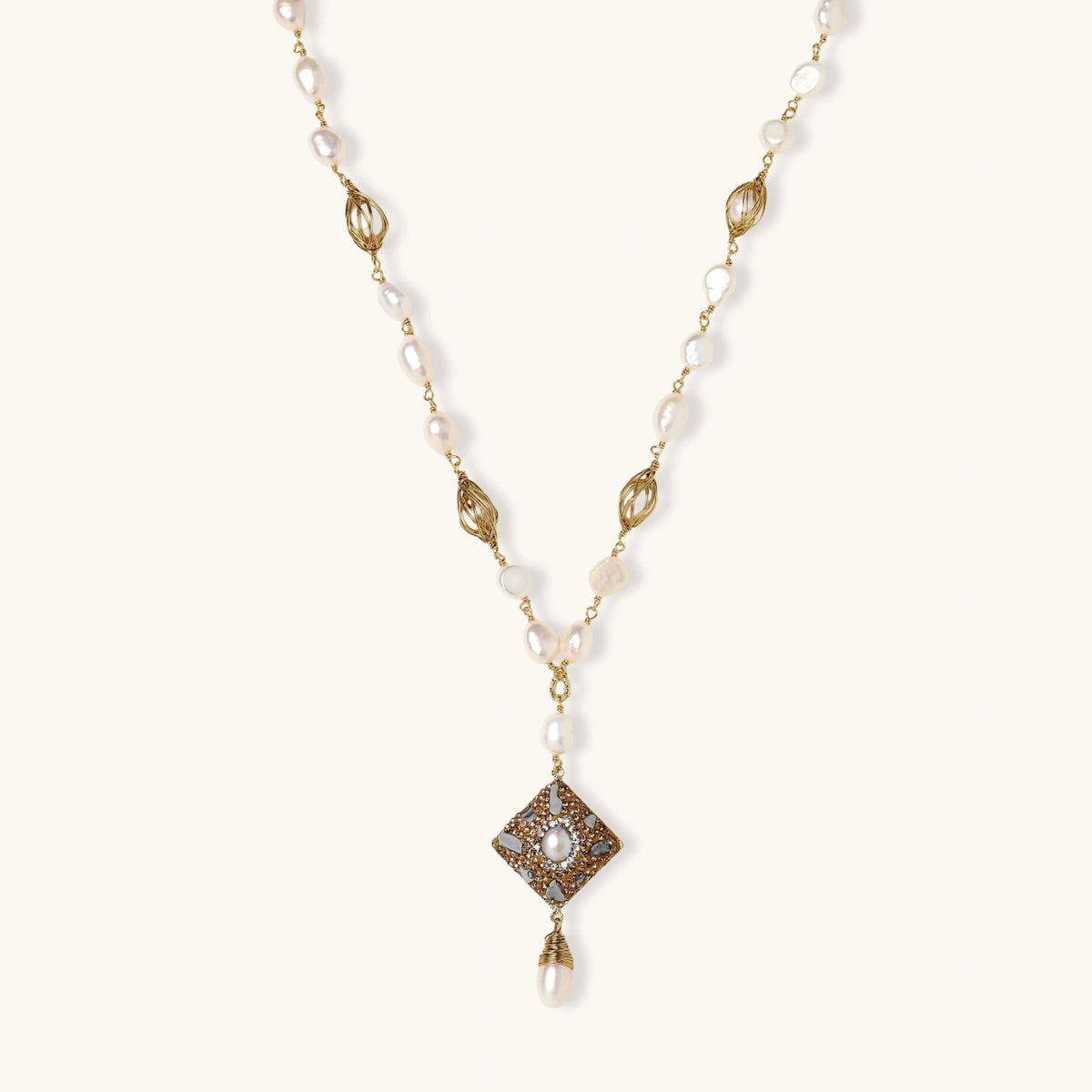 Celestial Pearl Drop Necklace | 3EyeJewEls